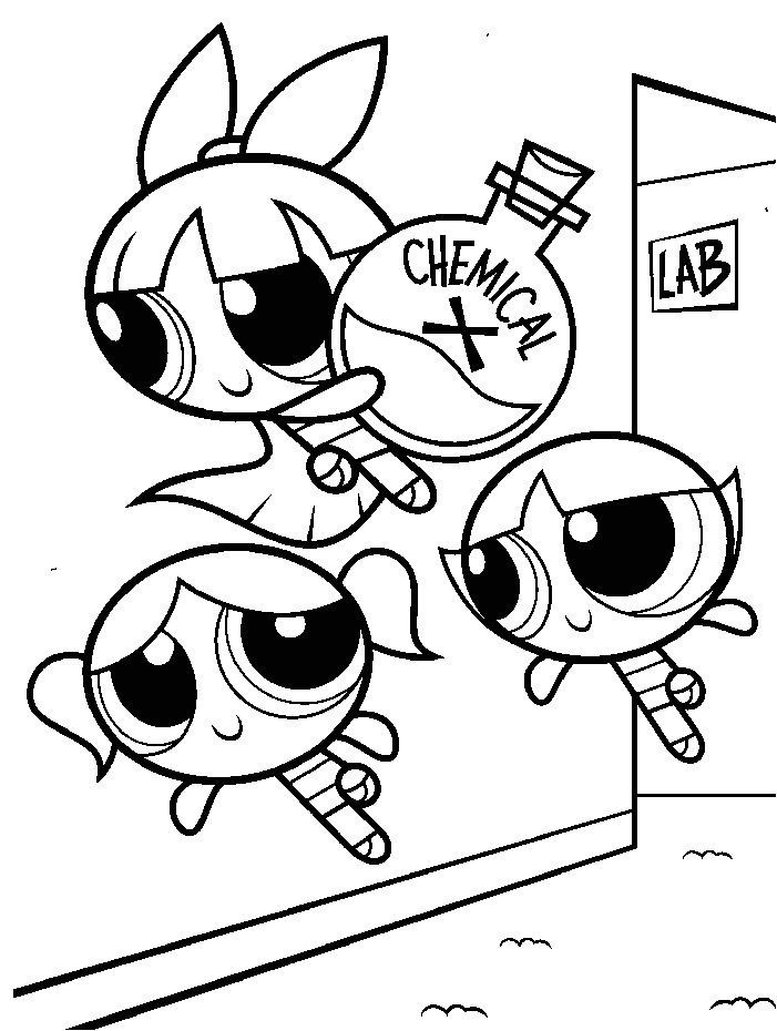 70 Exciting Powerpuff Girls Coloring Pages Printable 9