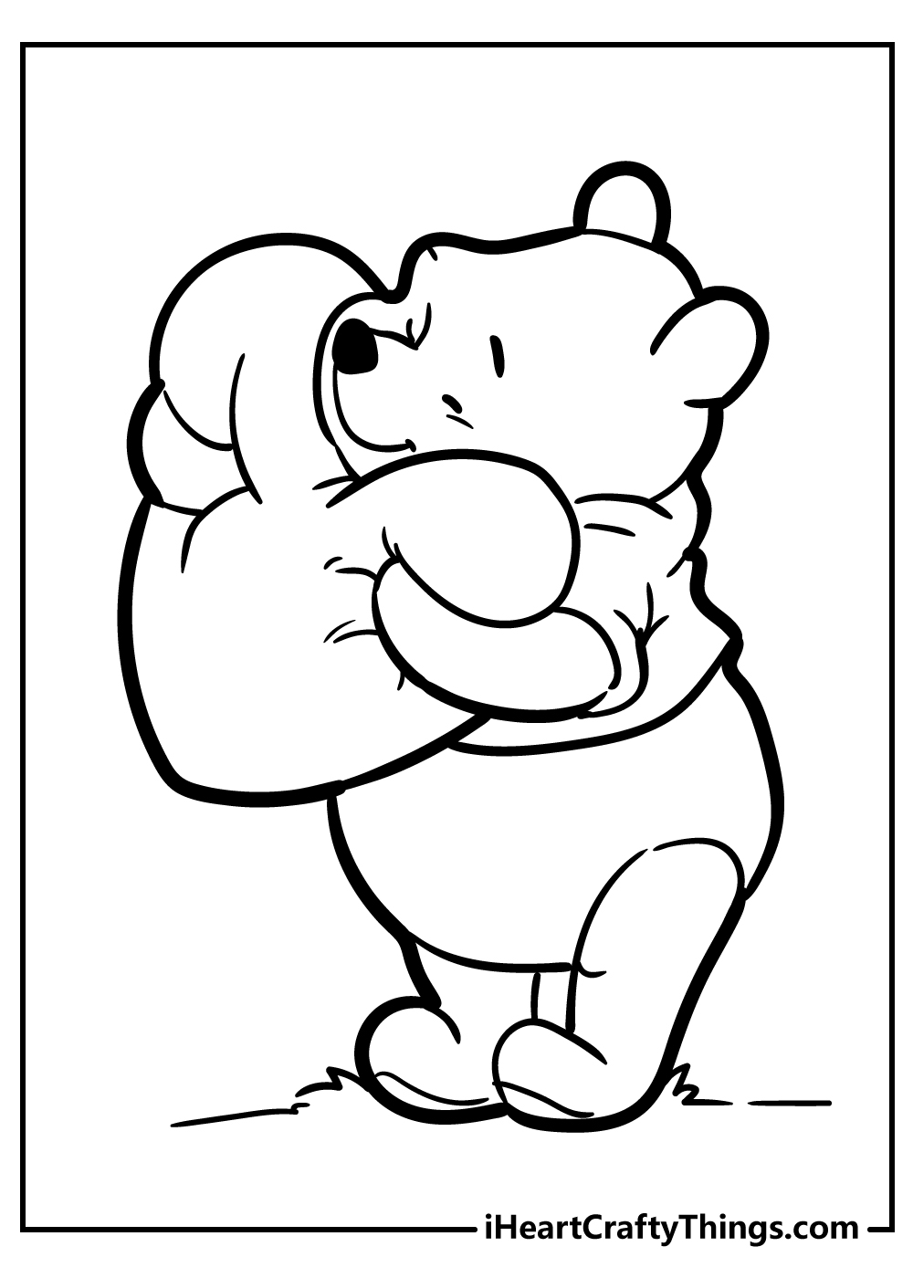 72 Winnie The Pooh Coloring Pages for Kids Printable 15