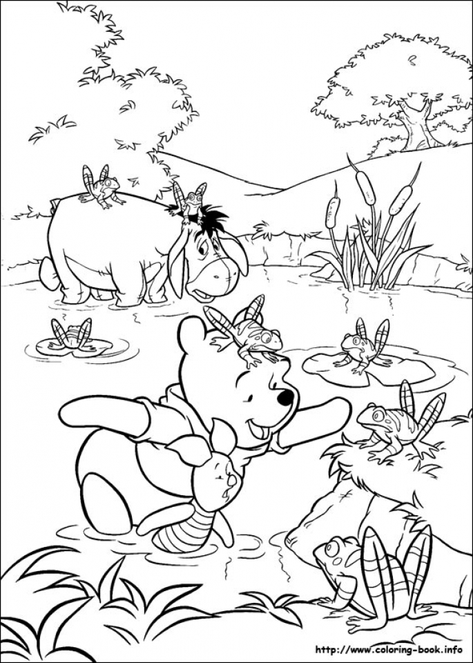 72 Winnie The Pooh Coloring Pages for Kids Printable 16