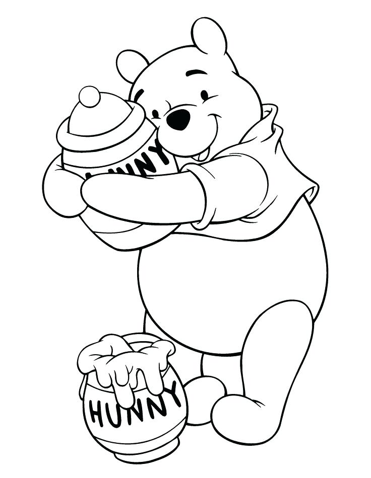 72 Winnie The Pooh Coloring Pages for Kids Printable 22