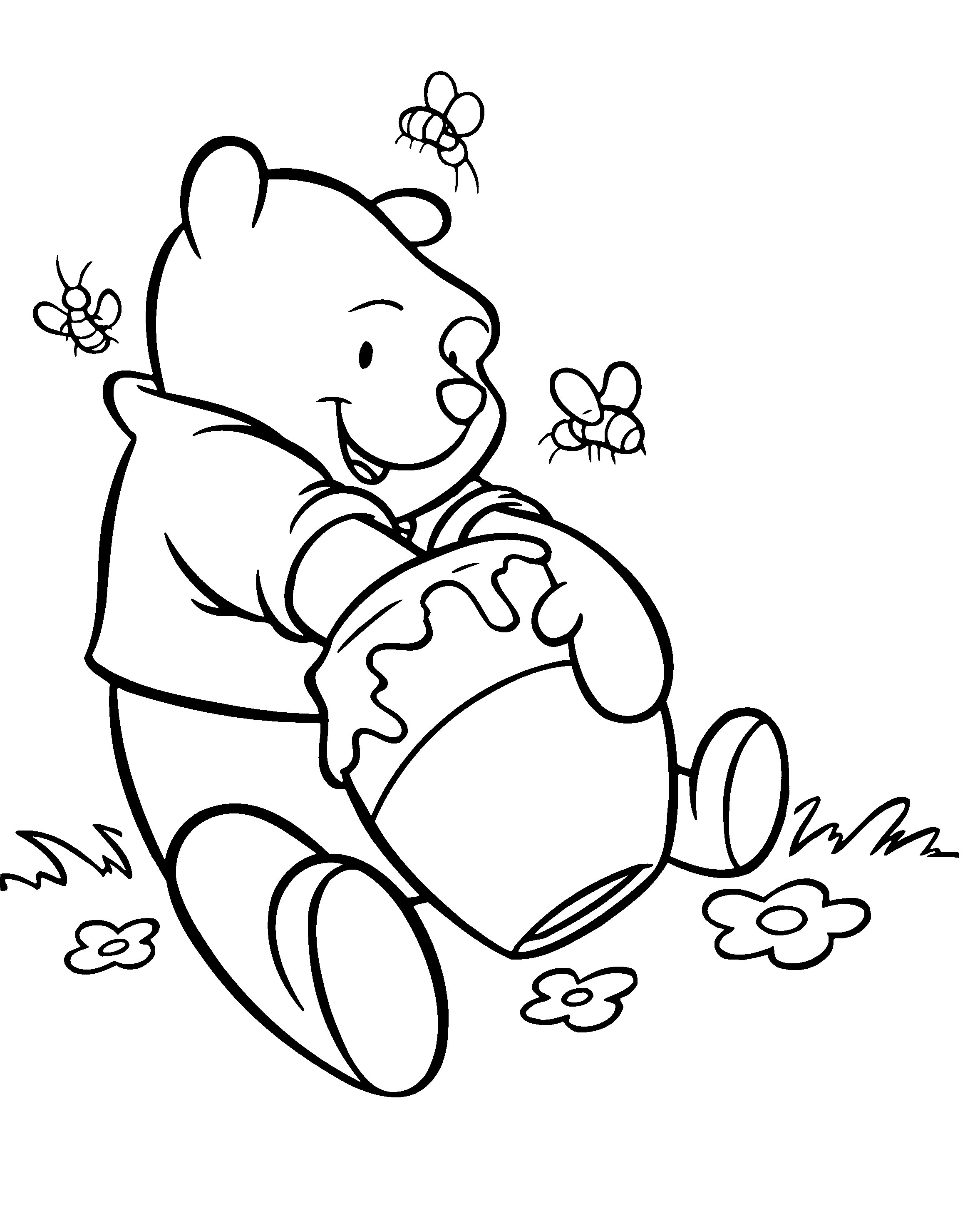 72 Winnie The Pooh Coloring Pages for Kids Printable 25