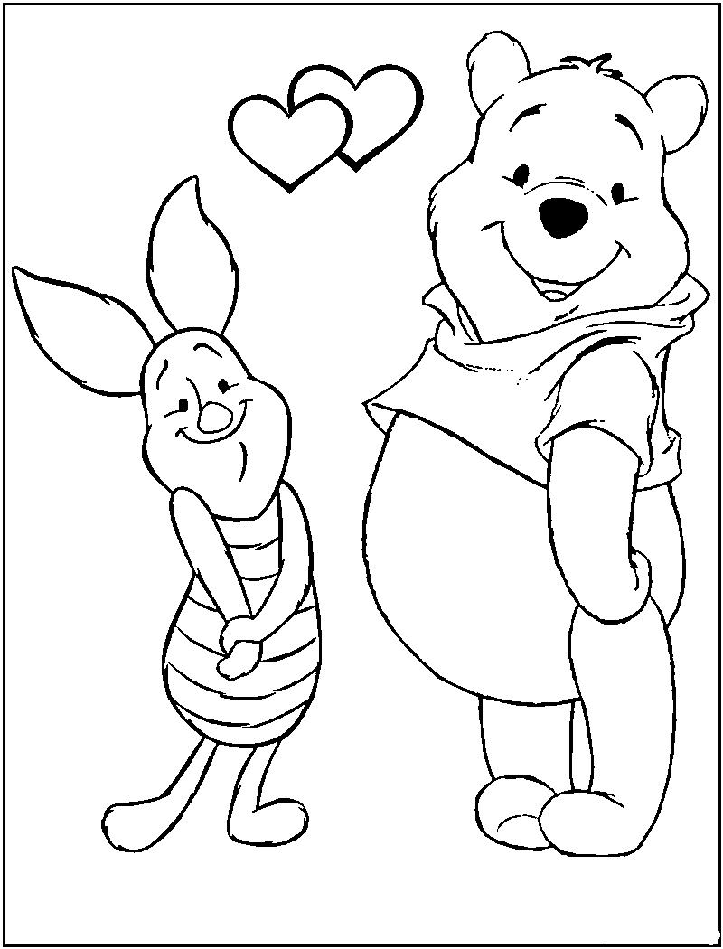 72 Winnie The Pooh Coloring Pages for Kids Printable 28