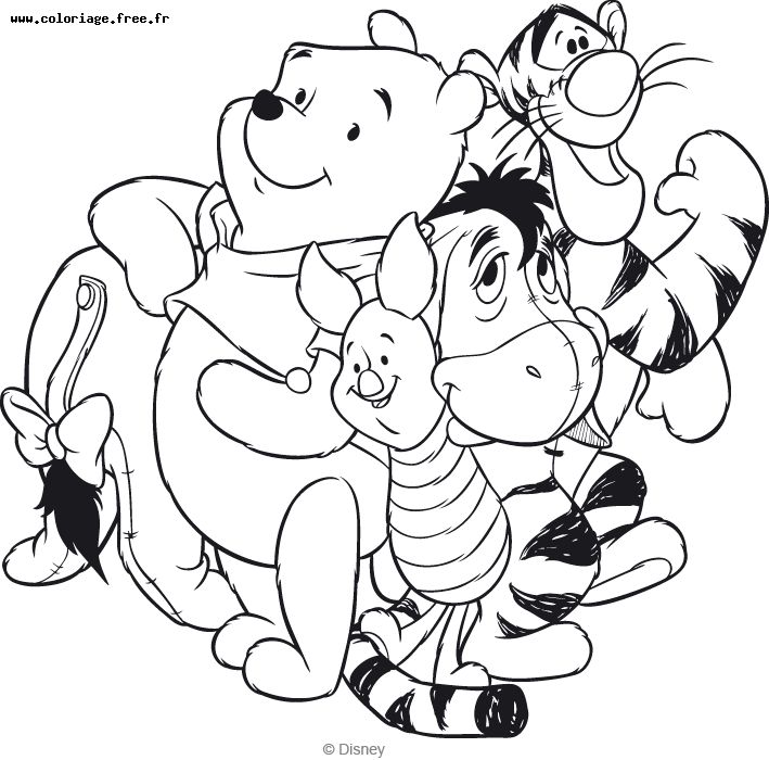 72 Winnie The Pooh Coloring Pages for Kids Printable 29