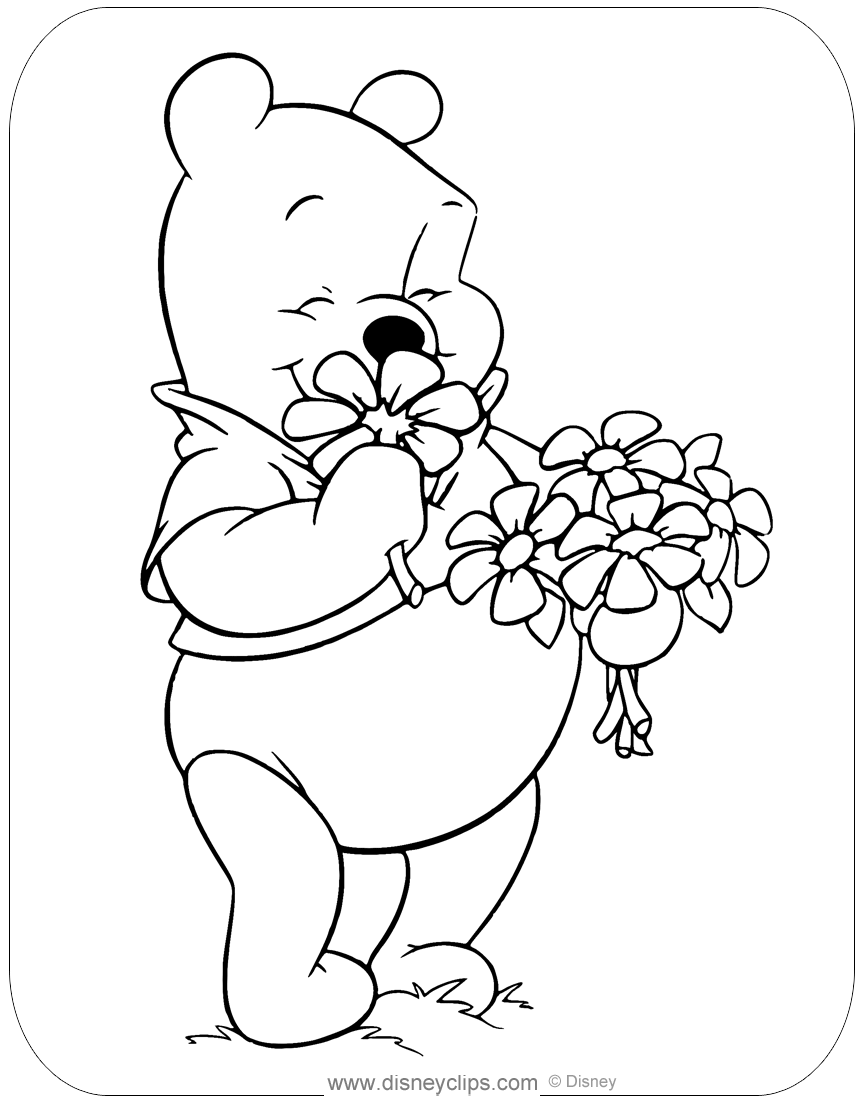 72 Winnie The Pooh Coloring Pages for Kids Printable 30