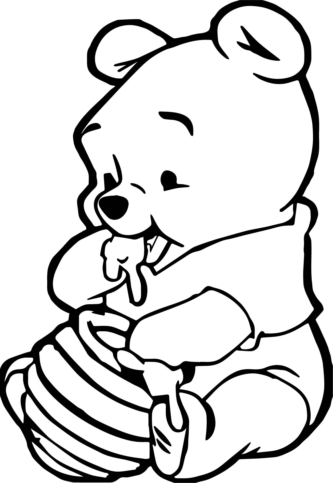 72 Winnie The Pooh Coloring Pages for Kids Printable 34