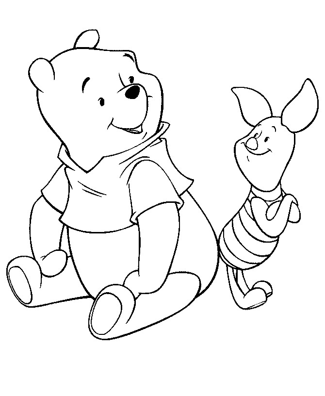 72 Winnie The Pooh Coloring Pages for Kids Printable 39