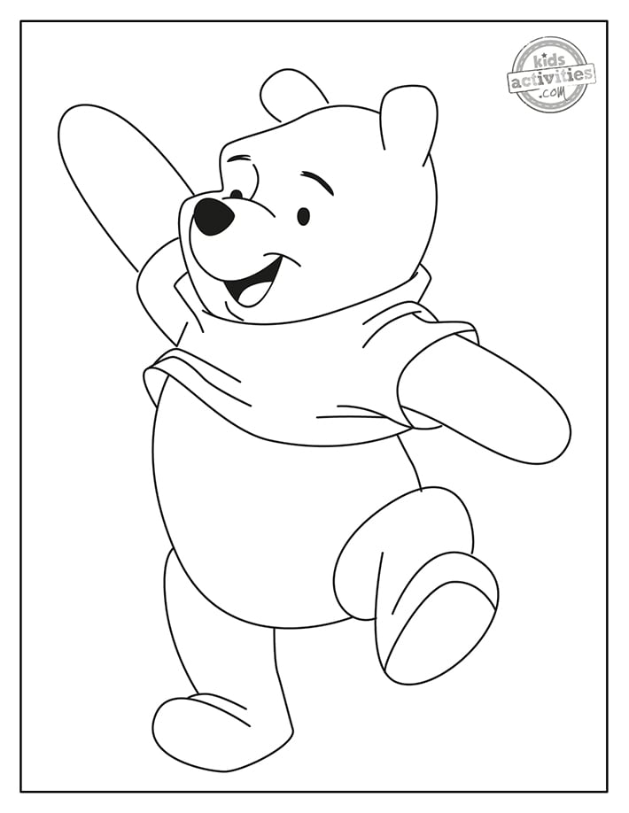 72 Winnie The Pooh Coloring Pages for Kids Printable 40