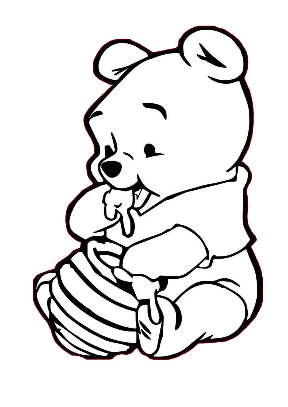 72 Winnie The Pooh Coloring Pages for Kids Printable 50