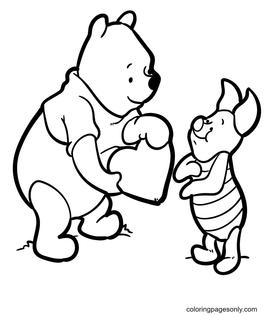 72 Winnie The Pooh Coloring Pages for Kids Printable 55