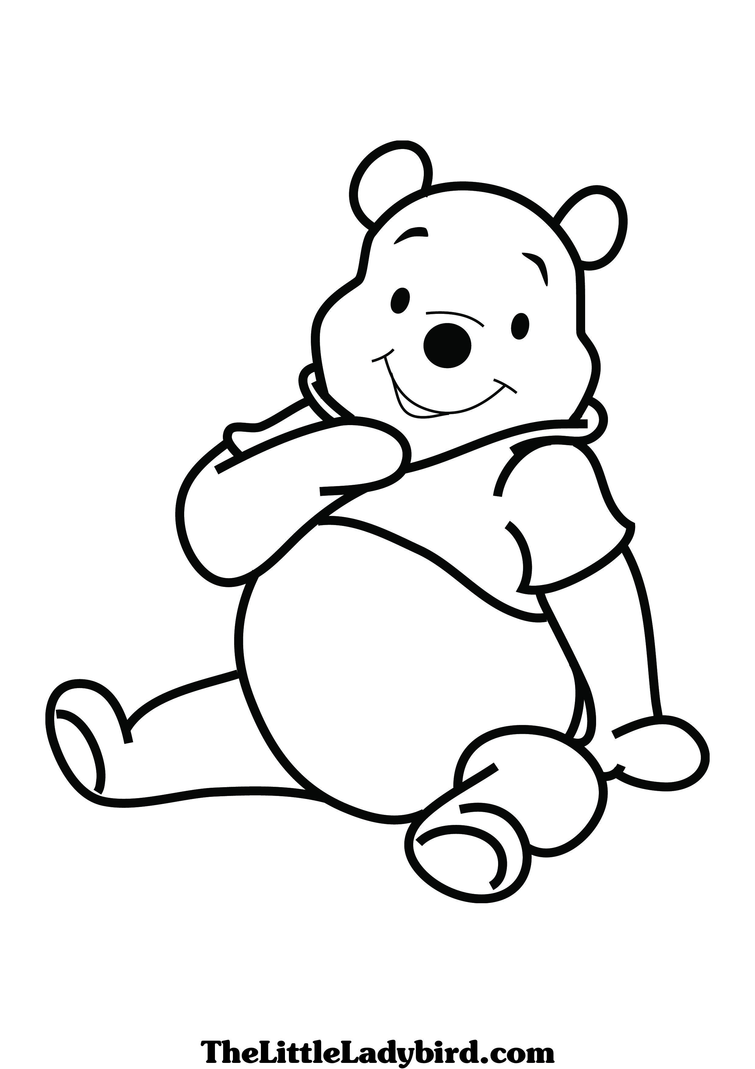 72 Winnie The Pooh Coloring Pages for Kids Printable 6