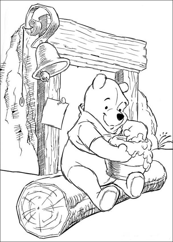 72 Winnie The Pooh Coloring Pages for Kids Printable 65