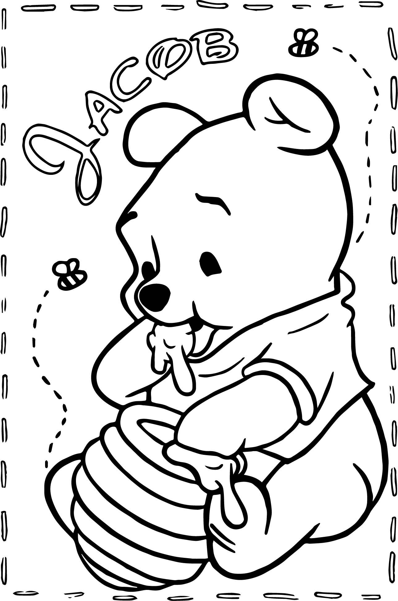 72 Winnie The Pooh Coloring Pages for Kids Printable 67