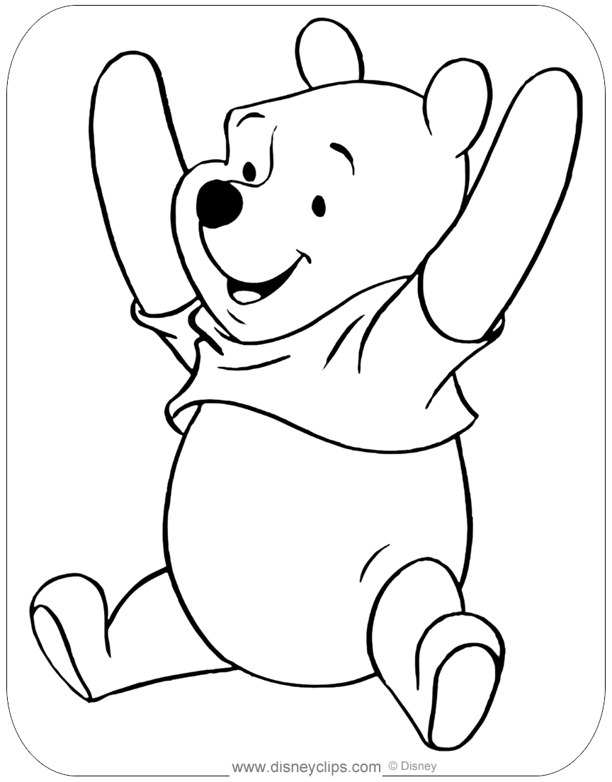 72 Winnie The Pooh Coloring Pages for Kids Printable 68