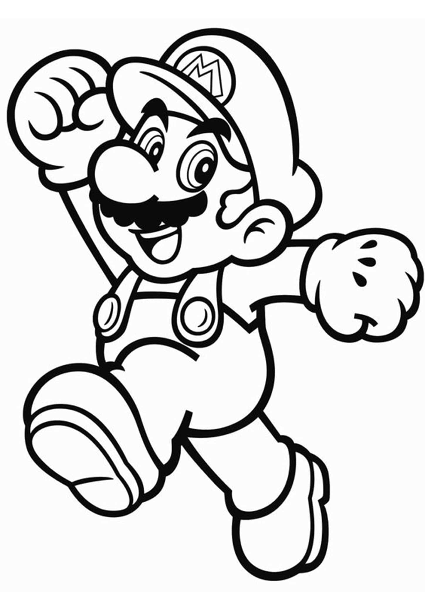 73 Mario Coloring Pages for Kids Printable 10