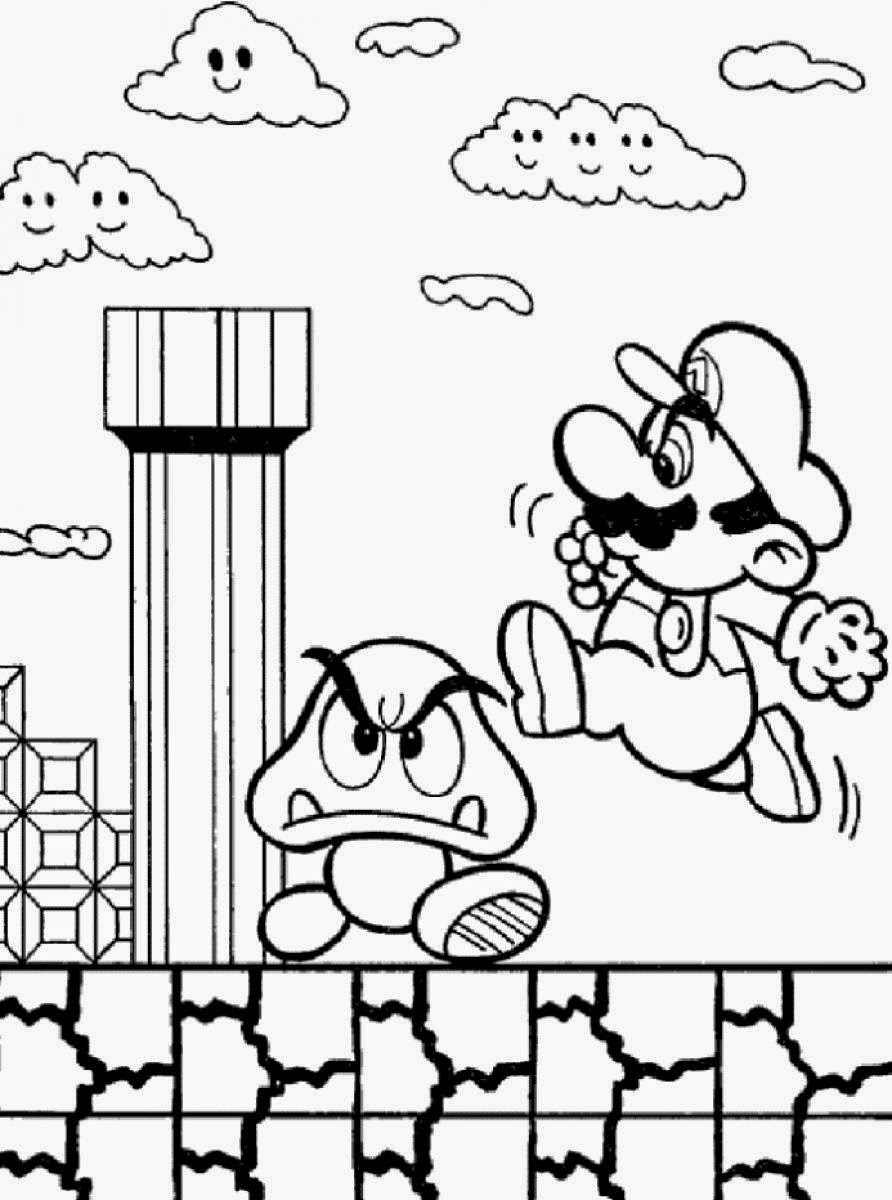 73 Mario Coloring Pages for Kids Printable 14