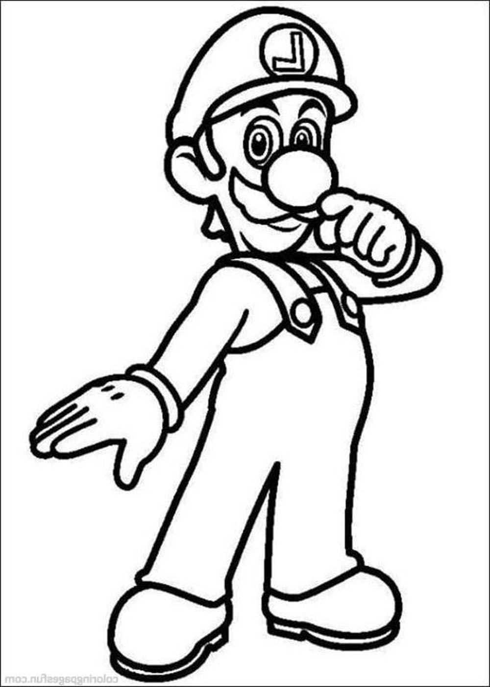 73 Mario Coloring Pages for Kids Printable 20