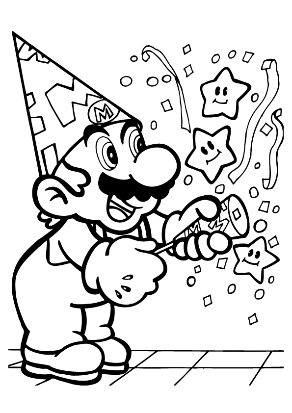 73 Mario Coloring Pages for Kids Printable 21