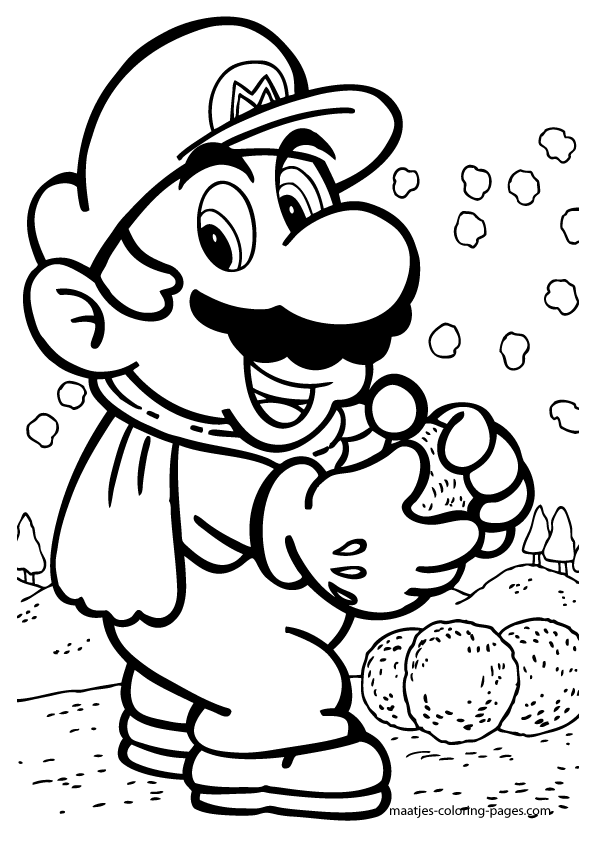 73 Mario Coloring Pages for Kids Printable 23