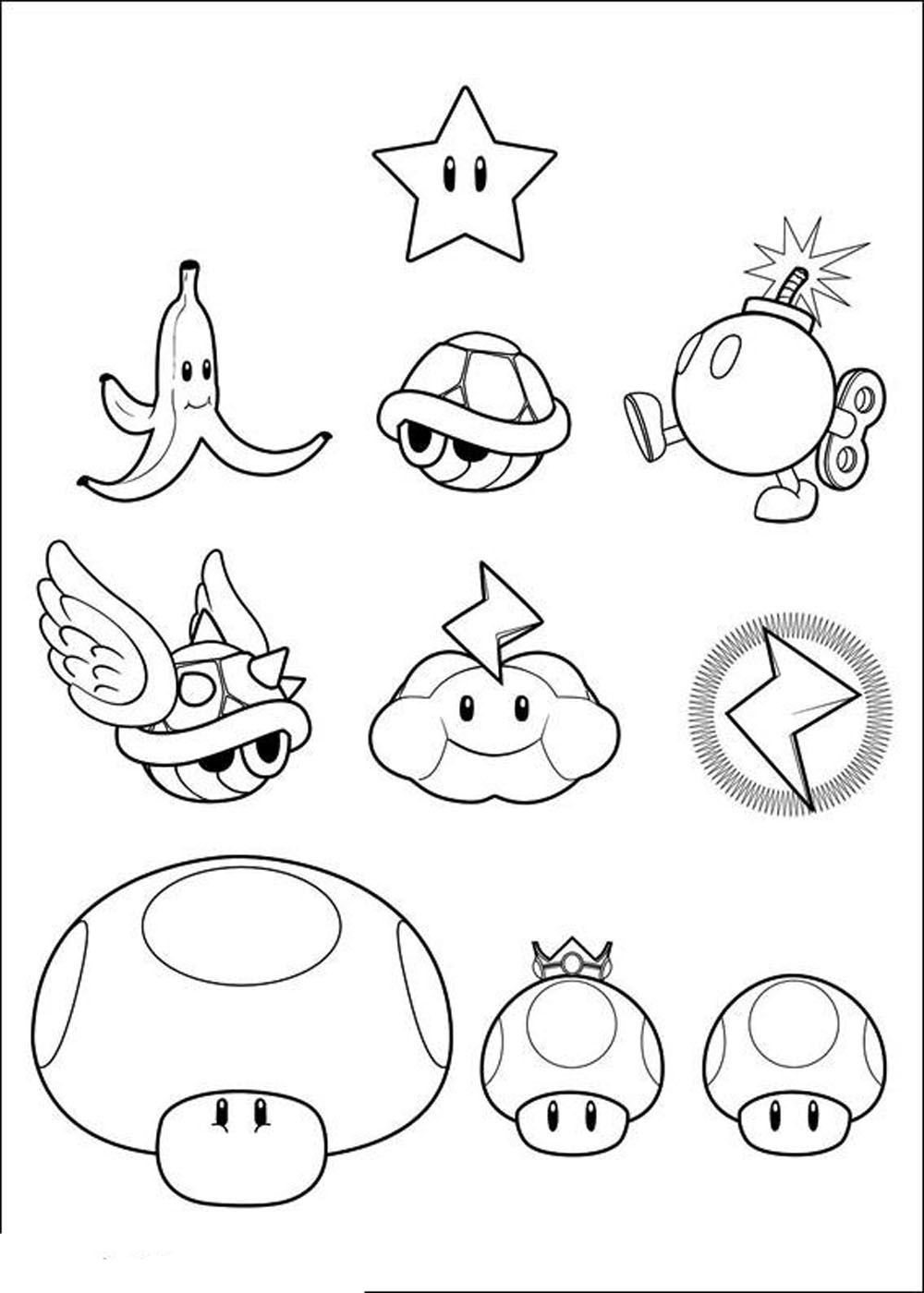 73 Mario Coloring Pages for Kids Printable 29