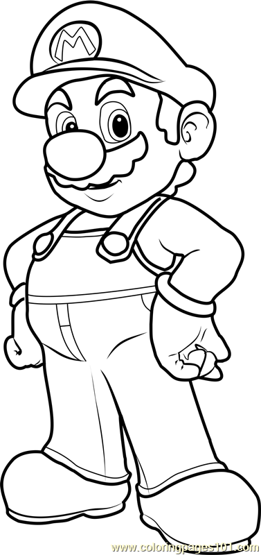 73 Mario Coloring Pages for Kids Printable 3