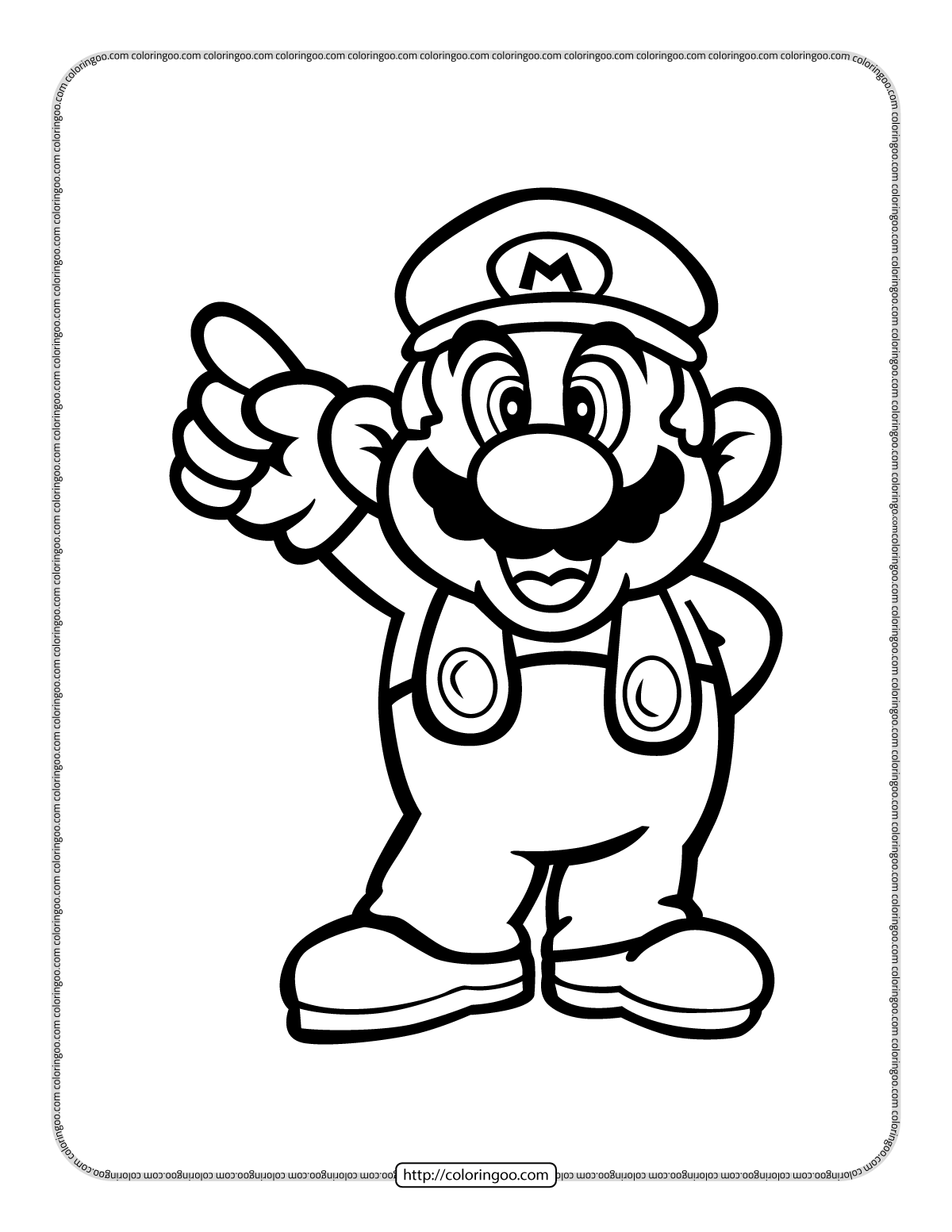 73 Mario Coloring Pages for Kids Printable 31