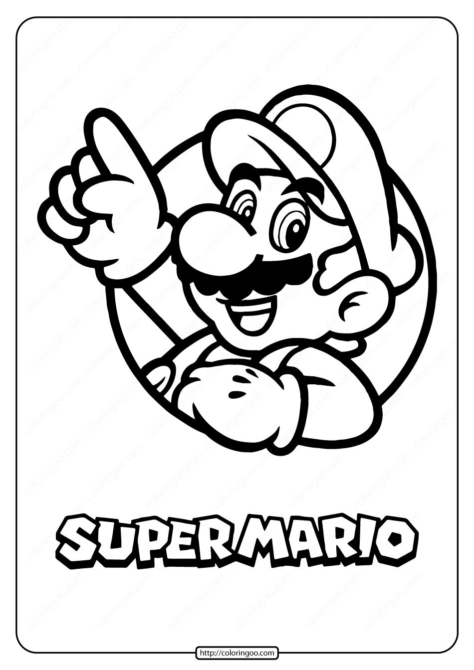 73 Mario Coloring Pages for Kids Printable 36