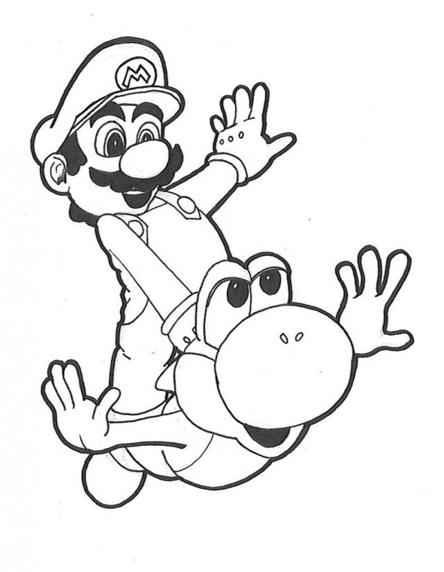 73 Mario Coloring Pages for Kids Printable 42