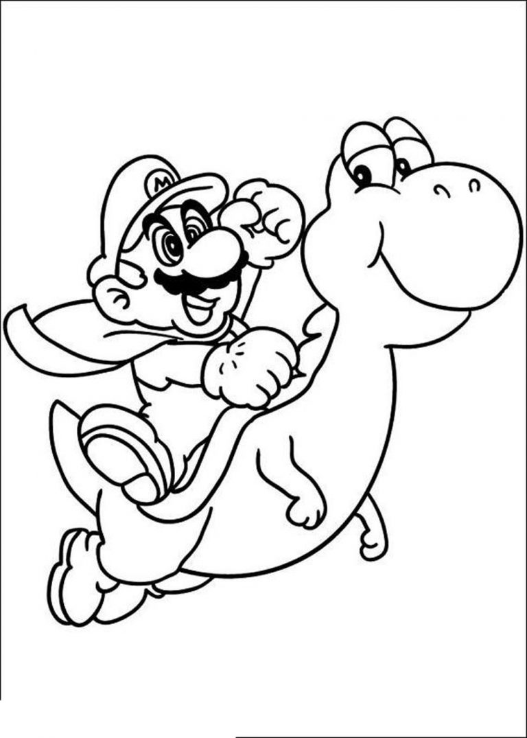 73 Mario Coloring Pages for Kids Printable 44