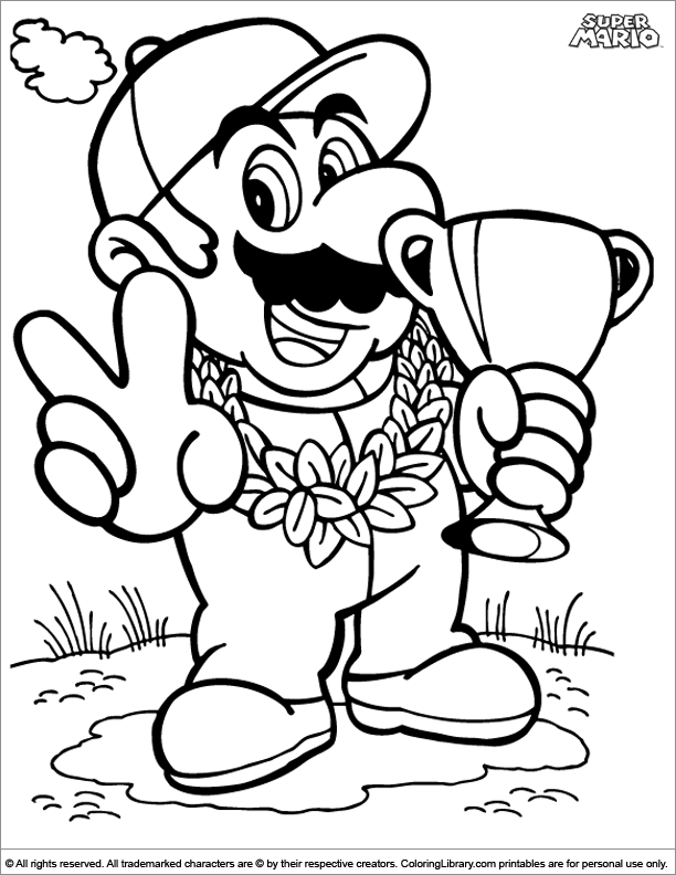 73 Mario Coloring Pages for Kids Printable 47