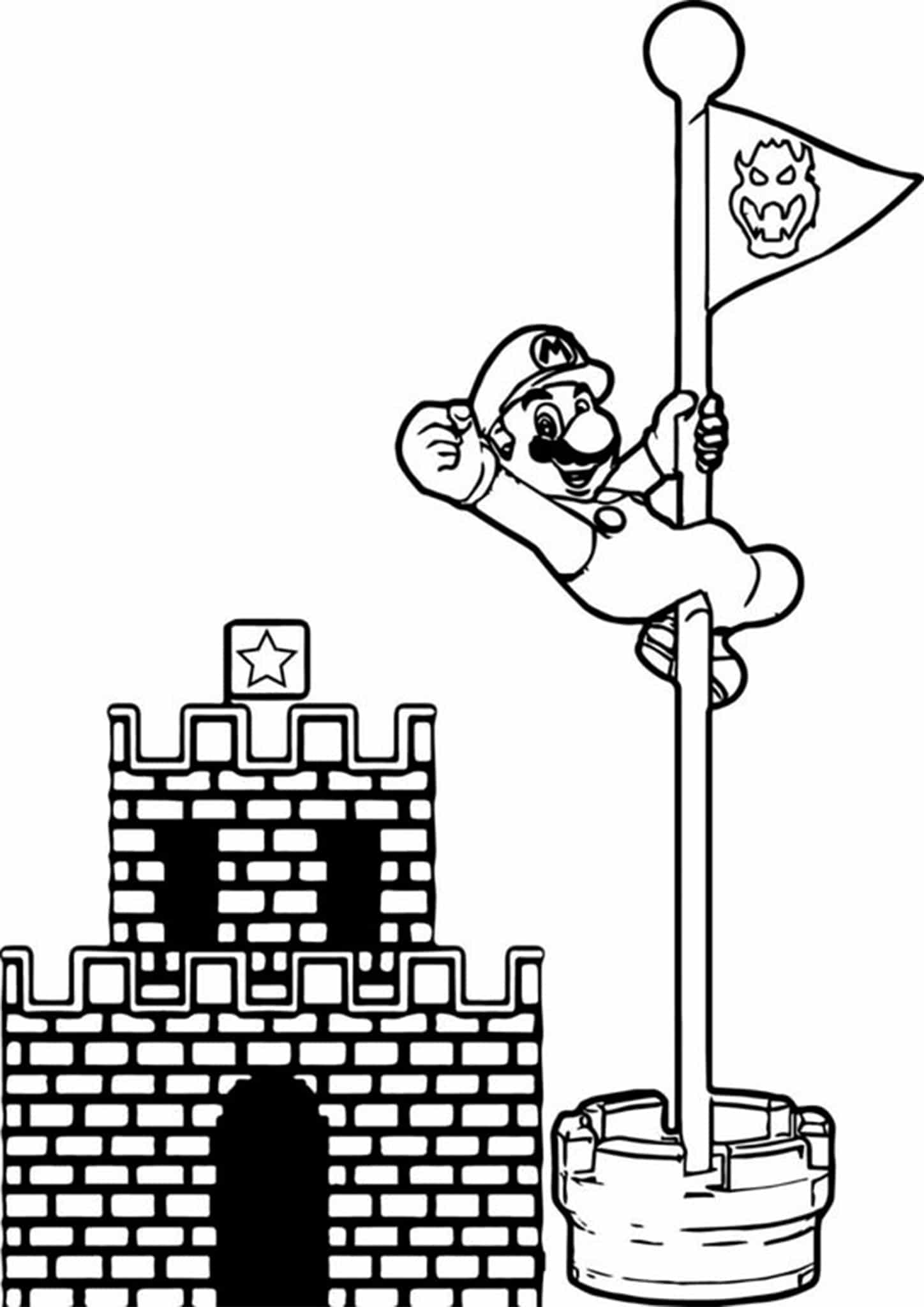 73 Mario Coloring Pages for Kids Printable 52