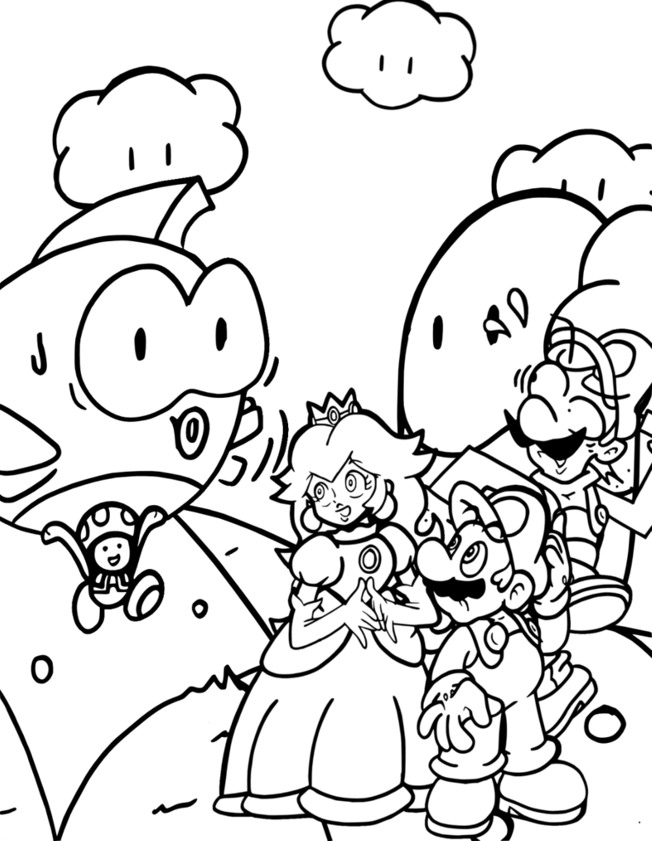 73 Mario Coloring Pages for Kids Printable 54