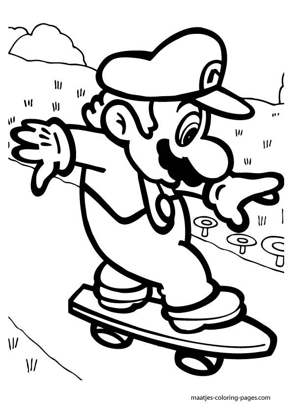 73 Mario Coloring Pages for Kids Printable 57