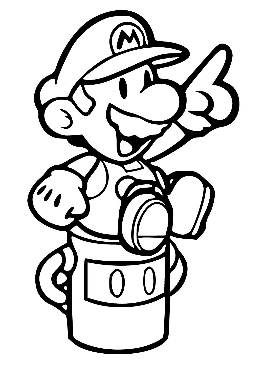 73 Mario Coloring Pages for Kids Printable 64