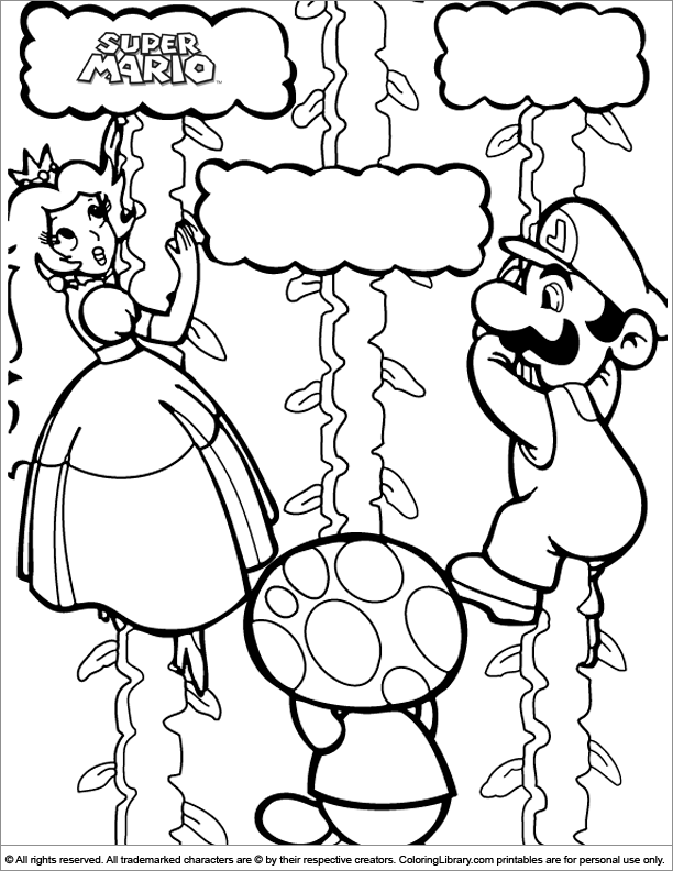 73 Mario Coloring Pages for Kids Printable 65