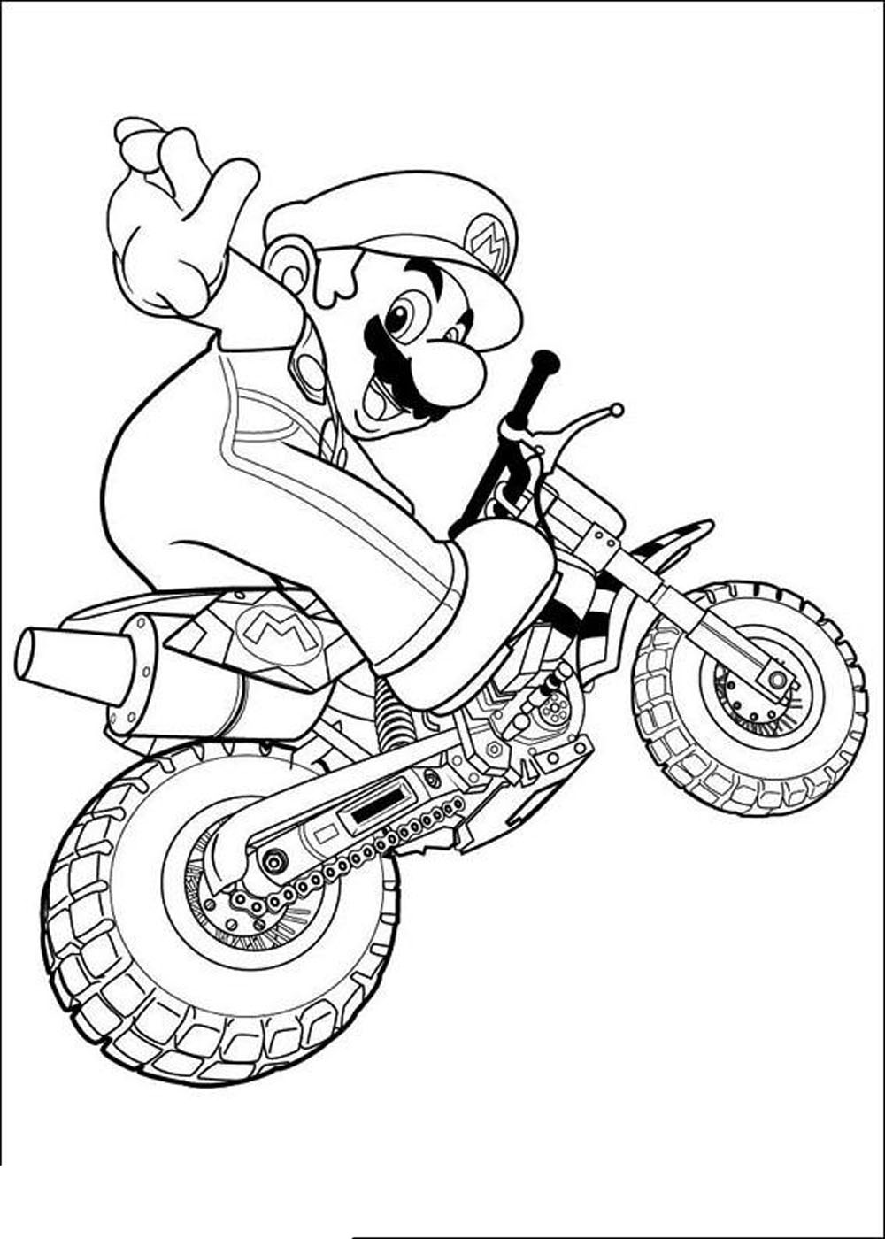 73 Mario Coloring Pages for Kids Printable 68