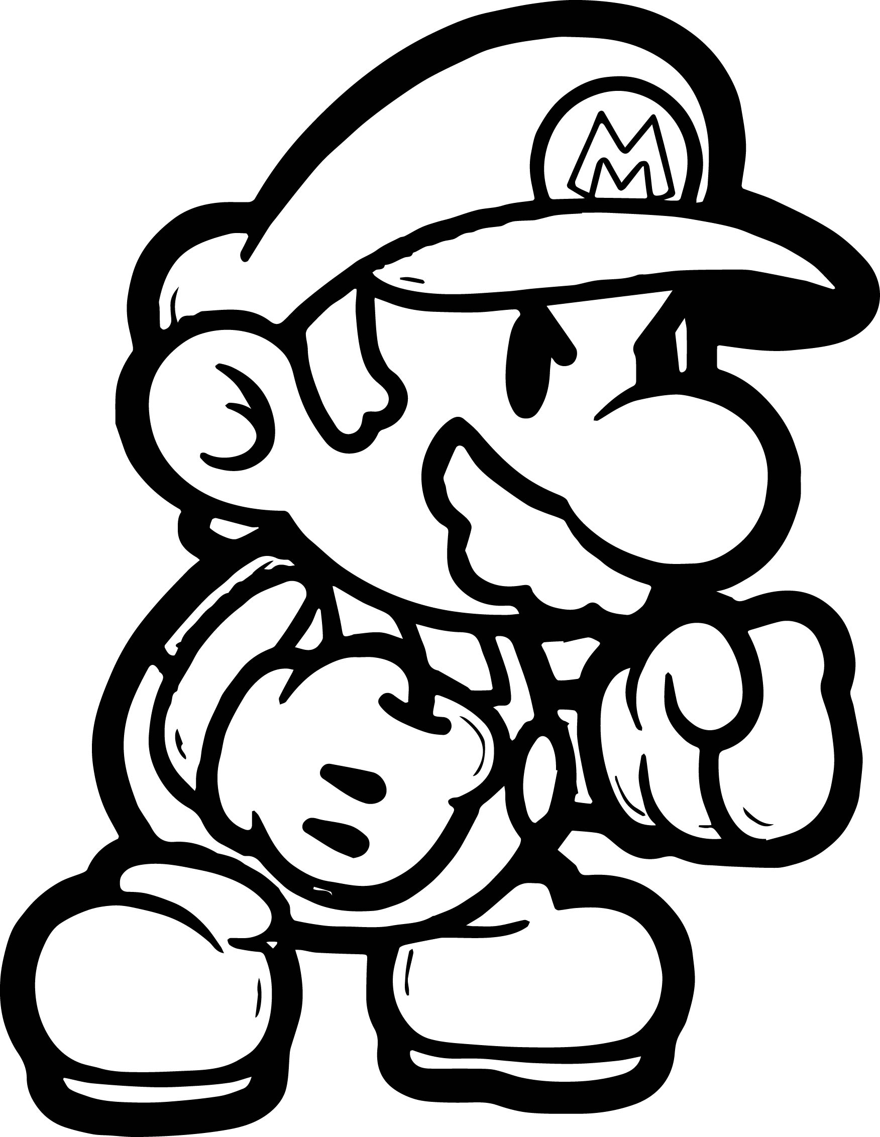 73 Mario Coloring Pages for Kids Printable 70