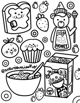 86 Breakfast Coloring Pages Printable 13