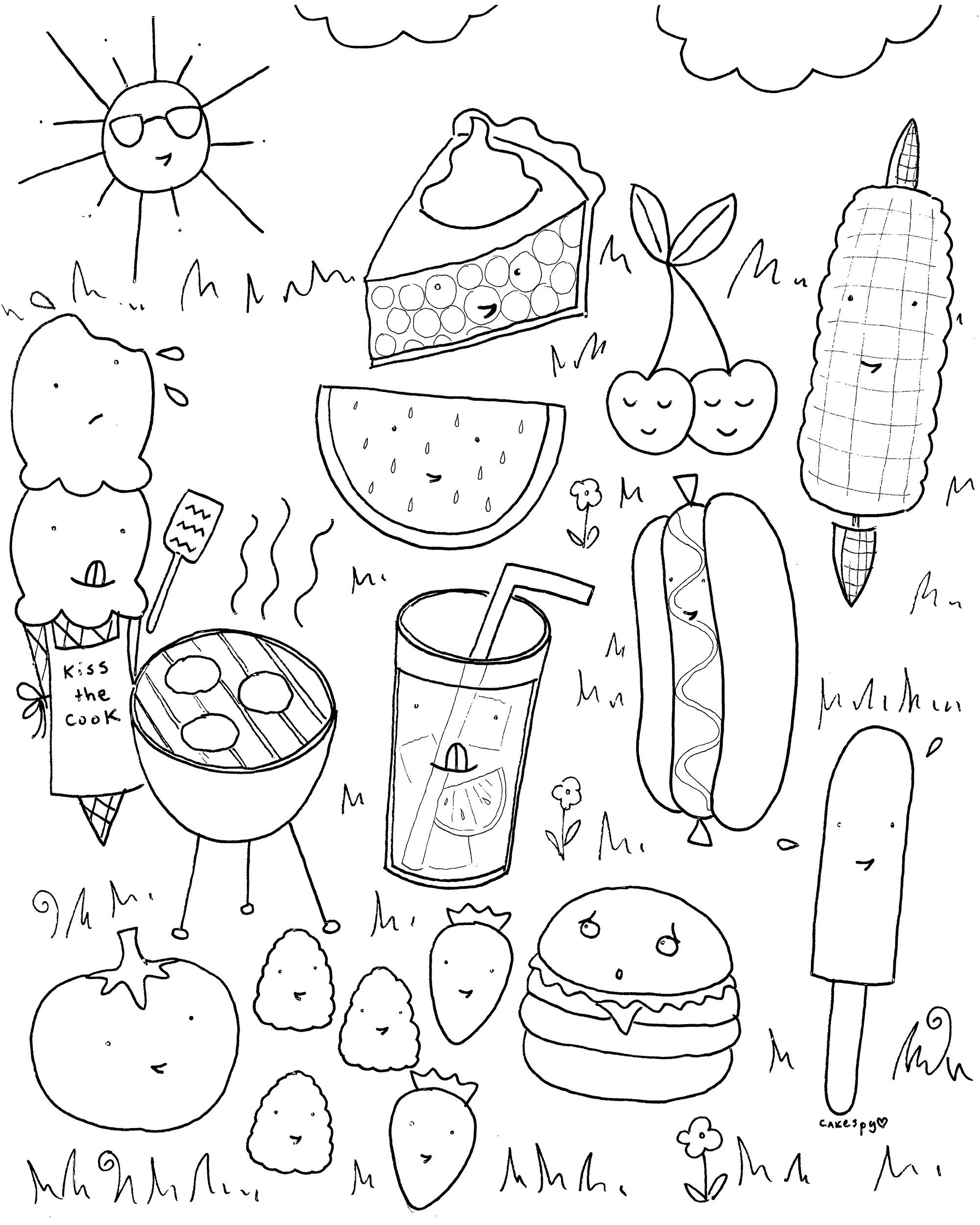 86 Breakfast Coloring Pages Printable 20