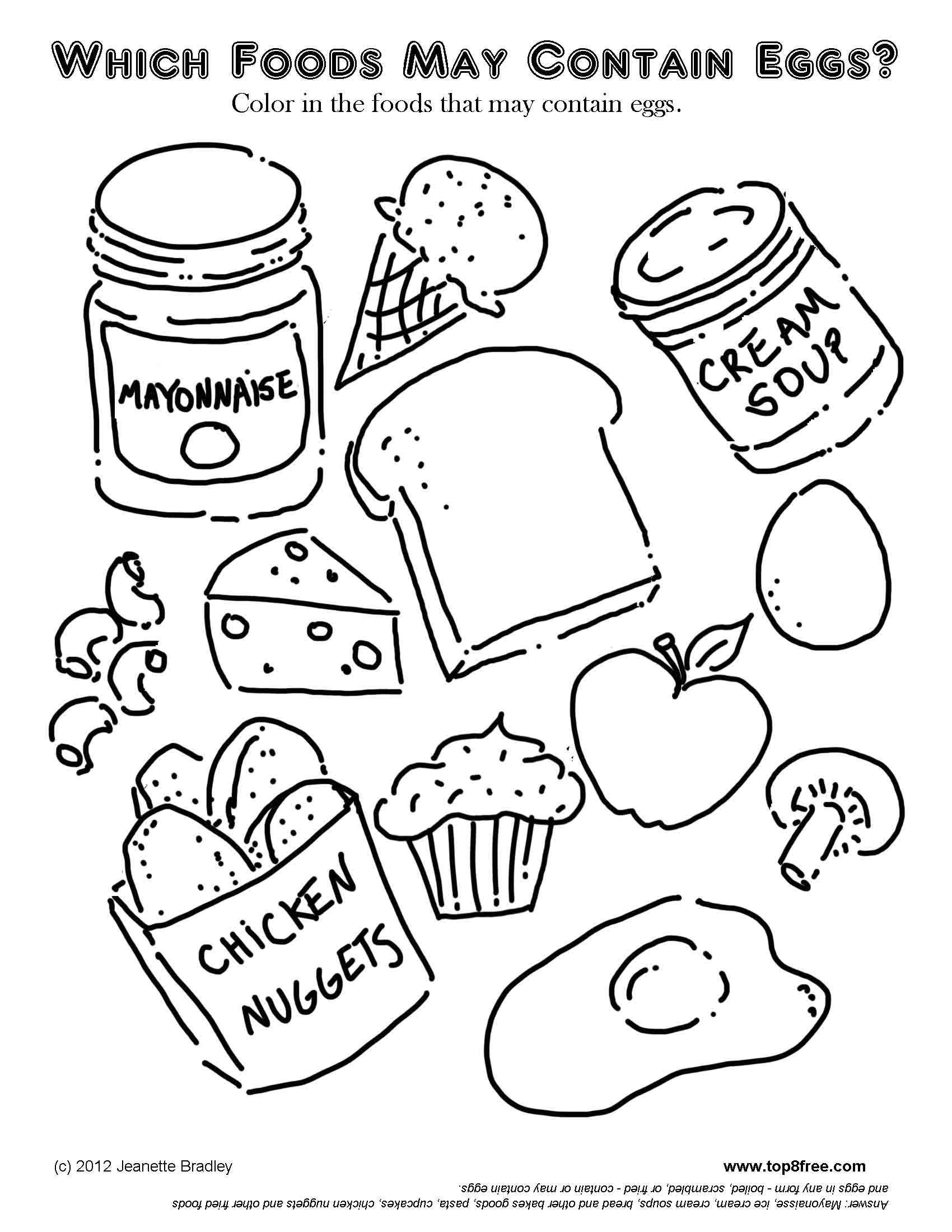 86 Breakfast Coloring Pages Printable 31