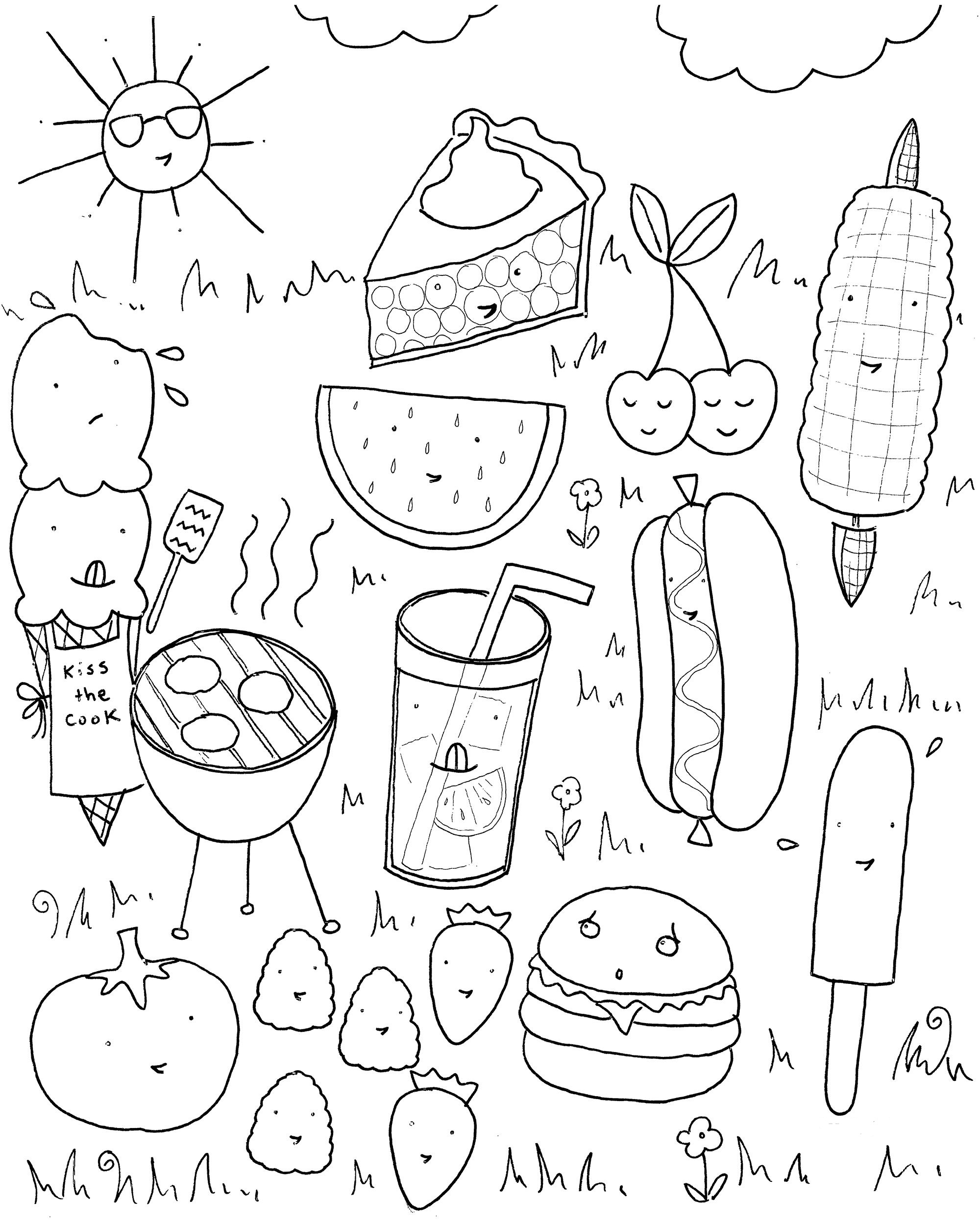 86 Breakfast Coloring Pages Printable 4