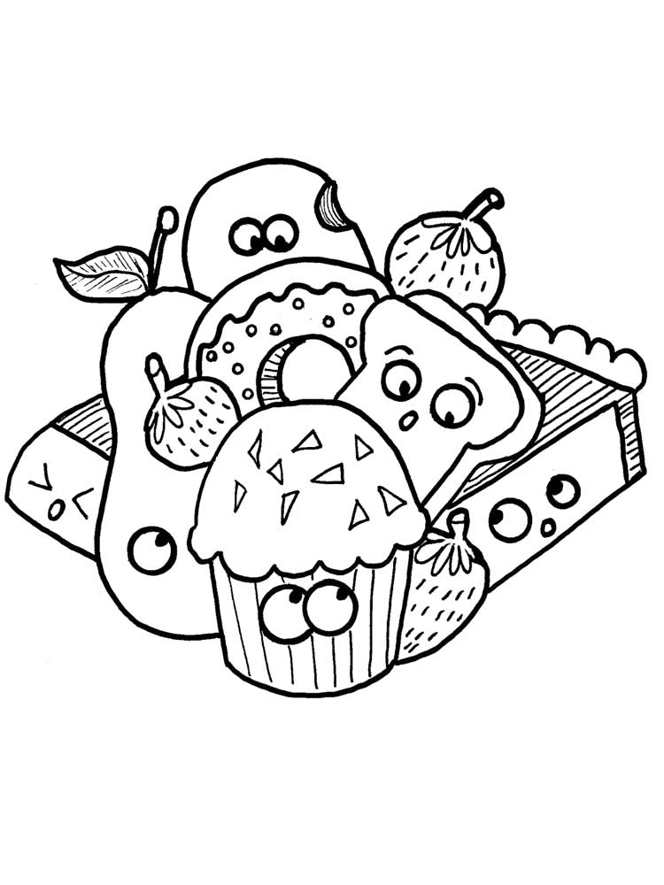 86 Breakfast Coloring Pages Printable 48