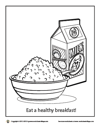 86 Breakfast Coloring Pages Printable 52