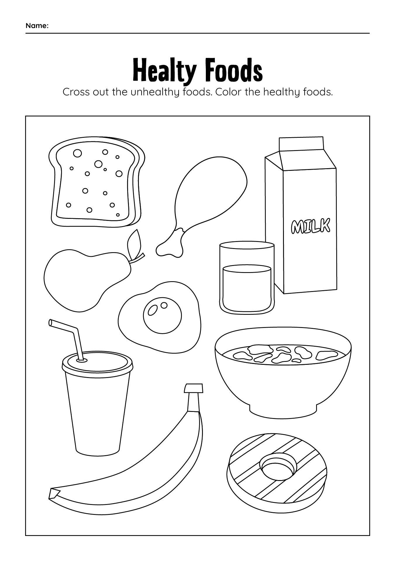 86 Breakfast Coloring Pages Printable 55