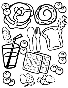 86 Breakfast Coloring Pages Printable 68