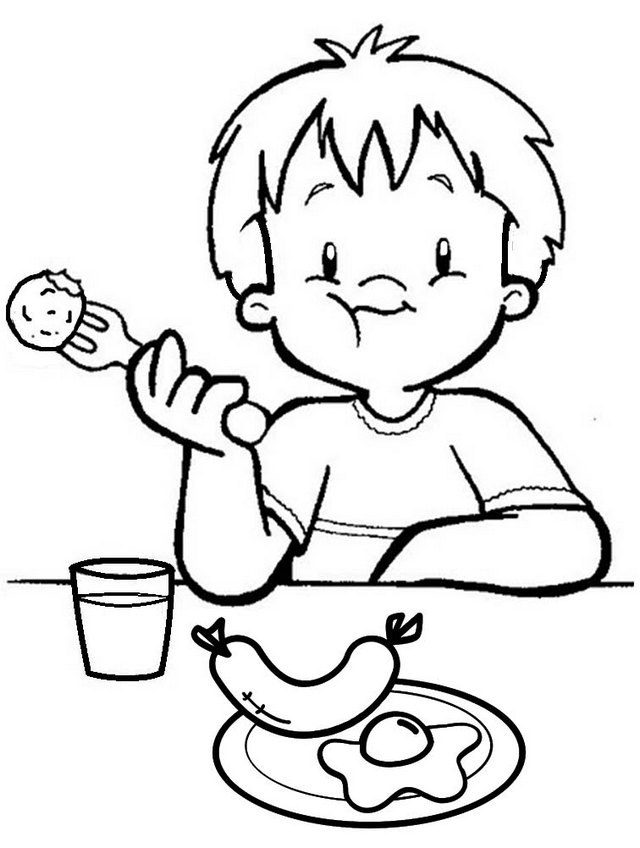 86 Breakfast Coloring Pages Printable 76