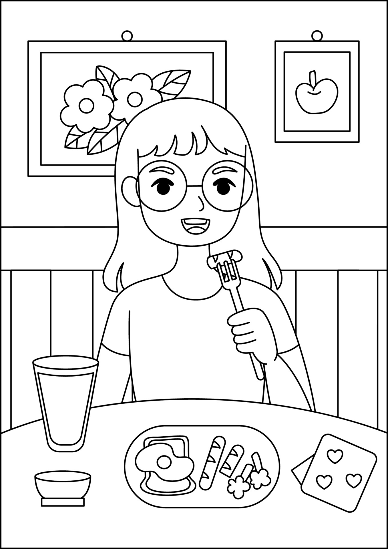 86 Breakfast Coloring Pages Printable 79