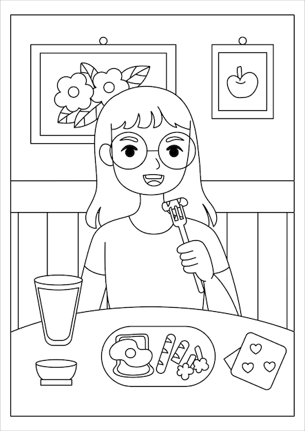 86 Breakfast Coloring Pages Printable 82