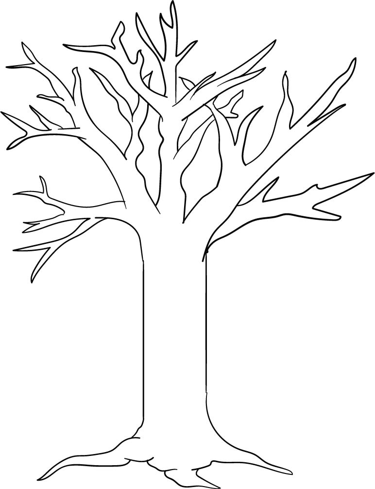 88 Tree Coloring Pages for Kids Printable 16