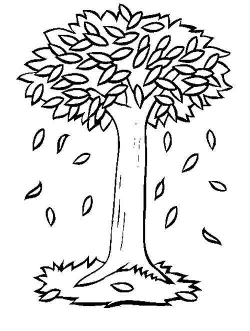 88 Tree Coloring Pages for Kids Printable 18