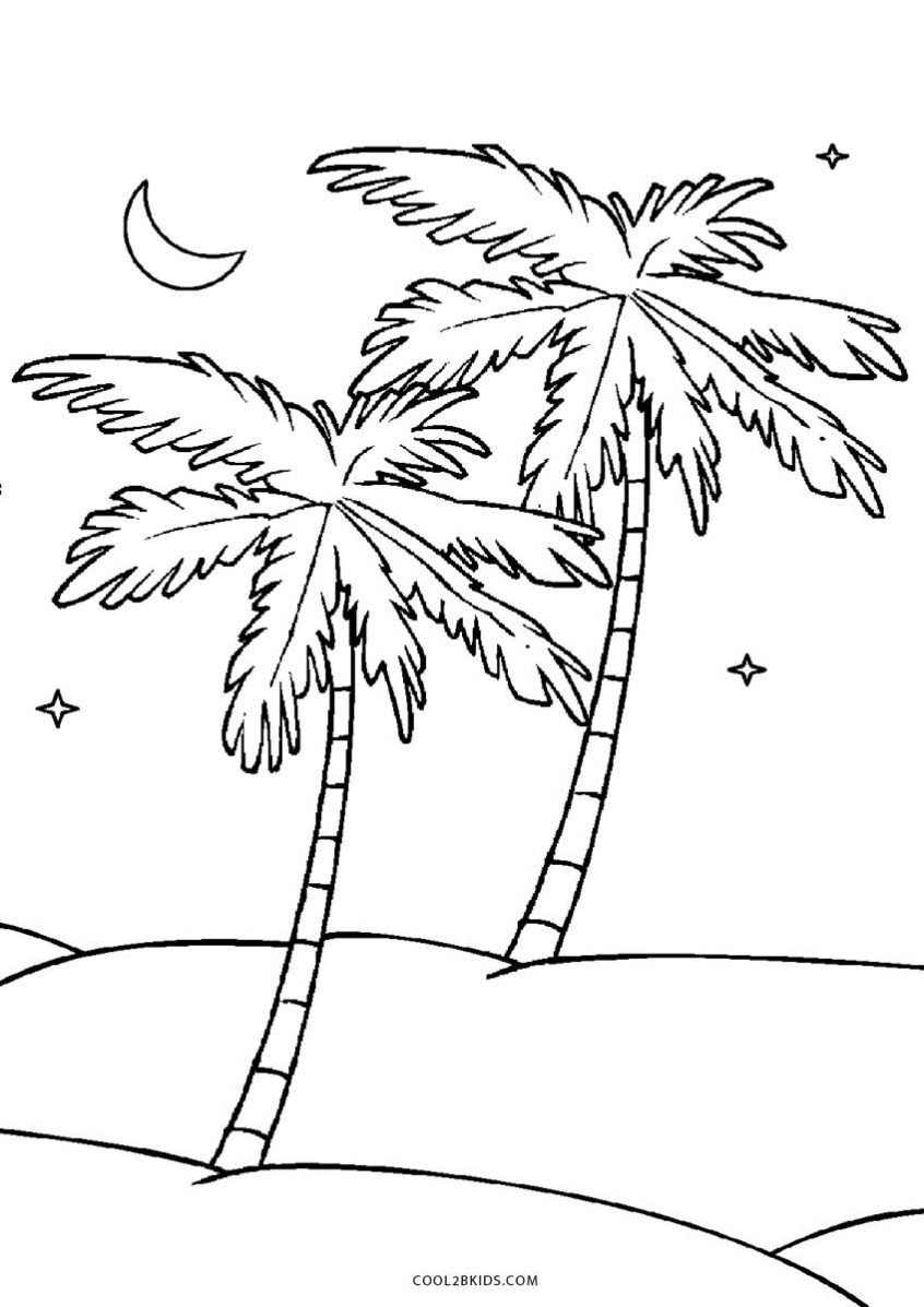 88 Tree Coloring Pages for Kids Printable 20